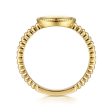 14K Yellow Gold Bujukan Personalized Signet Ring For Cheap