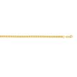 14K Gold 5mm Diamond Cut Round Franco Chain For Sale