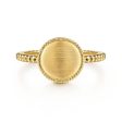 14K Yellow Gold Bujukan Personalized Signet Ring For Cheap