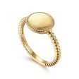 14K Yellow Gold Bujukan Personalized Signet Ring For Cheap