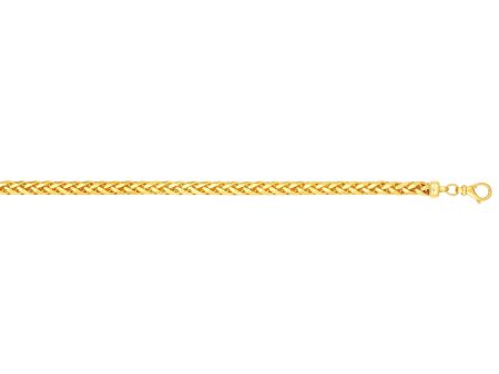 14K Gold 4mm Diamond Cut Round Franco Chain Discount