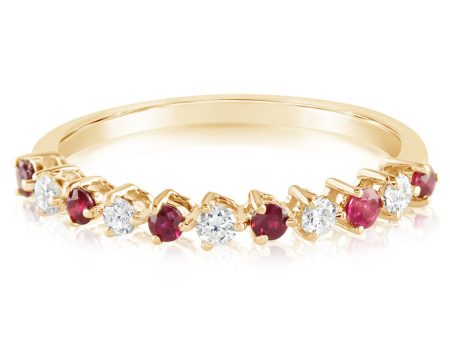 14K Yellow Gold Ruby Ring Online