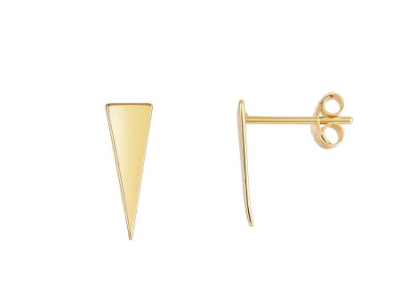 14K Gold Polished Triangle Ear Climber Sale