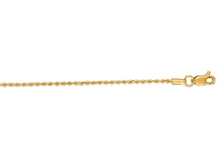 14K Gold 1.3mm Rope Chain Supply