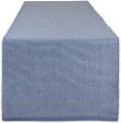 DII Two-Toned Collection Tabletop, Table Runner, 13x72, Navy Cheap