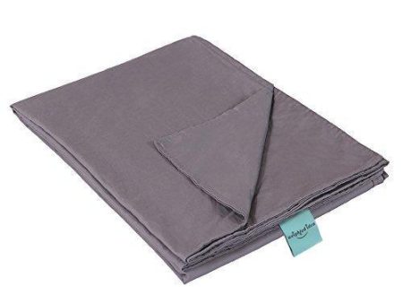 Weighted Idea Removable Duvet Covers for Weighted Blanket | Dark Grey | 100% Cotton Duvet Cover | 36  x48   Supply