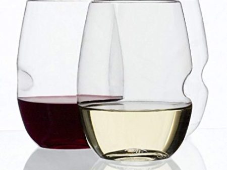 GoVino Wine Glass Flexible Shatterproof Recyclable- 16 Oz, Set of 12 For Sale