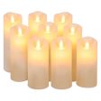 QIDEA Flickering Flameless Candles with 10-Key Timer Remote, Exquisite Decor Battery Operated Candles Outdoor Heat Resistant with Realistic Moving Wick LED Flames For Cheap