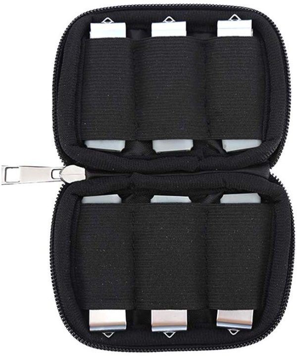 Uactor Storage Bag for USB Flash Drive|U Disk Holder| USB Drive Shuttle 10-Capacity (10-Capacity Bag, Black) For Cheap