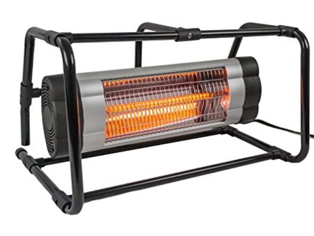 TRUSTECH  HIL-PHB-1500 Electric Heater with Ground Cage, 1500 Watts, Black Online now