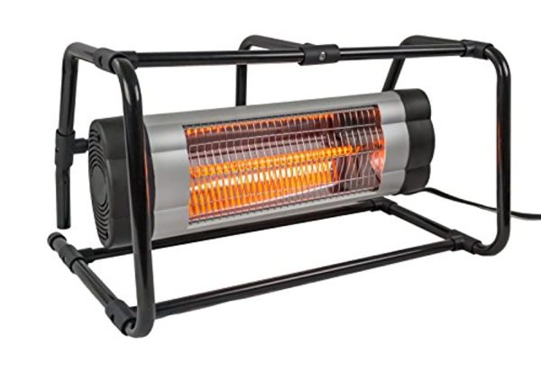 TRUSTECH  HIL-PHB-1500 Electric Heater with Ground Cage, 1500 Watts, Black Online now