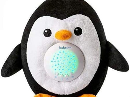 Bubzi Co Baby Soother Toys Penguin White Noise Sound Machine, Toddler Sleep Aid Night Light, Unique Baby Girl Gifts & Baby Boy Gifts, Baby Shower Gifts, Portable Baby Soother, New Baby Gift, Gender Neutral Hot on Sale