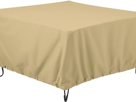 Venrey Terrazzo Water-Resistant 52 Inch Square Fire Pit Table Cover For Sale