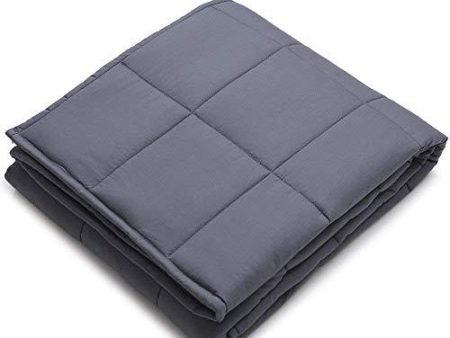 YnM Weighted Blanket (15 lbs, 48  x72  , Twin Size) | 2.0 Heavy Blanket | 100% Cotton Material with Glass Beads. Hot on Sale