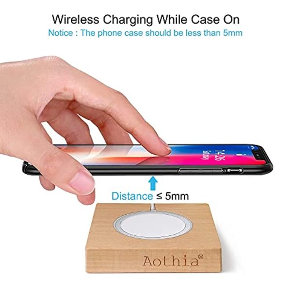 Aothia Wireless Charger, Fast Qi-Certified Wireless Charging Stand Compatible for iPhone 12 SE 11 Pro XS Max XR X 8 Plus, Samsung Galaxy Galaxy S10 S9 S9+ S8 S8 Online