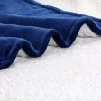 Utopia Bedding Sherpa Flannel Fleece Reversible Bed Blanket Extra Soft Brushed Microfiber (Queen, Navy) Supply