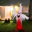 Poptrend 8.5 ft Fire Ghost Yard Motion Flame Light for 3D Holiday Lawn Décor Large Blow Up Halloween Party Outdoor Inflatable Scary Decoration on Sale