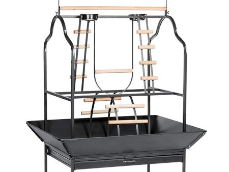 Prevue Hendryx 3180 Pet Products Parrot Playstand, Black Hammertone Online Sale