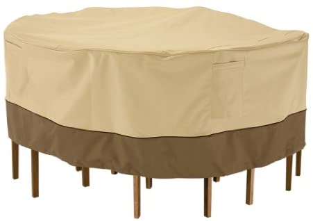 Venrey Veranda Water-Resistant 70 Inch Round Patio Table & Chair Set Cover Supply