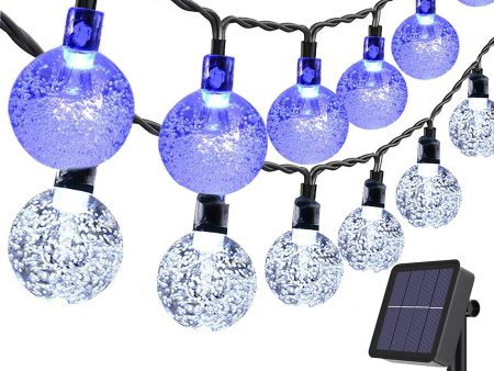 Toodour Globe Solar String Lights, 16 Colors 36Ft 60 LED Outdoor String Lights, Waterproof Crystal Ball Solar Patio Lights, Solar Fairy Lights for Gazebo, Patio, Garden, Yard, Bistro, Holidays (RGB) on Sale