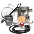 Cast Master 5 KG DELUXE KIT Propane Furnace with Crucible and Tongs Kiln Smelting Gold Silver Copper Scrap Metal Recycle 5KG KILOGRAM Cheap