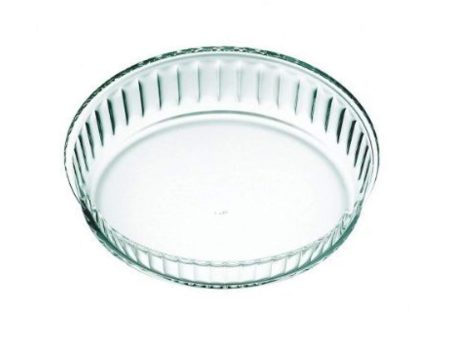 Simax Clear Glass Fluted Cake Dish, Deep | Heat, Cold and Shock Proof, Made in Europe, 10.25 Inch Online Sale