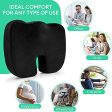 GDFHG Gel Enhanced Seat Cushion - Comfort Seat Cushion for Office Chair - Comfort Memory Foam Seat Cushion - Tailbone Cushion - Coccyx Cushion - Sciatica Pillow for Sitting Cheap