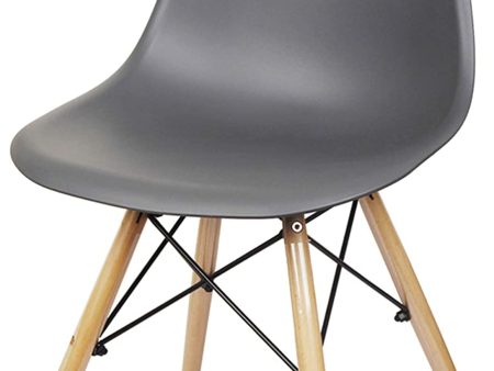 AVAWING Mid-Century Plastic Chair, 4-Pack, Black Wood Legs Online Sale