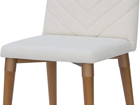 AVAWING Utopia Modern Chevron Dining Chair, Beige For Cheap