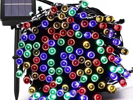 MagicLux Tech [72ft 200 Led] Solar Outdoor String Lights  Fairy Outside Lighting Yard Patio Decoration, 8 Mode (Steady, Flash), Waterproof, Garden Decor, Halloween, Christmas, Tree, Party, Holiday (Multi-Color) Supply