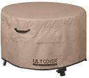 ULTCOVER Patio Fire Pit Table Cover Round 32 inch Outdoor Waterproof Fire Bowl Cover Online Sale