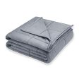 Weighted Idea Cool Weighted Blanket | 12 lbs | 48  x78   | Cotton | Grey | for Adult Woman and Man Cheap