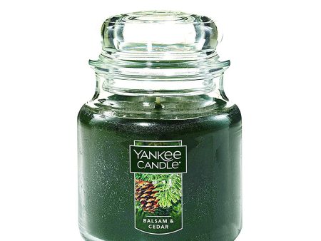 Yankee Candle Large Jar Candle, Balsam & Cedar Online