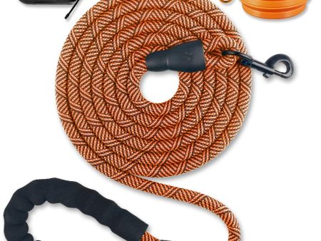 PAERCUTE 6 FT Heavy Duty Dog Leash with Comfortable Padded Handle Dog leashes for Medium Large Dogs with Collapsible Pet Bowl Sale