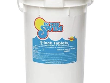 In The Swim 3 Inch Stabilized Chlorine Tablets for Sanitizing Swimming Pools - 50 Pounds Cheap