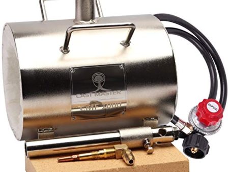 Cast Master  Elite USA Portable Single Burner Propane Blacksmith Farrier Caster Kit Jewelry Knife and Tool Making Propane Forge SS For Sale