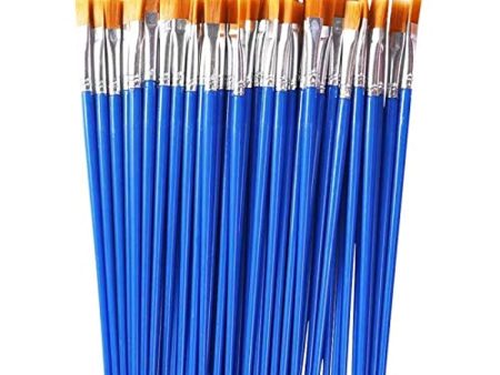 DAIKOYE Paint Brushes Set 60 Pcs Nylon Flat Hair for Acrylic Oil Watercolor Art Painting，Art Paintbrushes for Children Discount