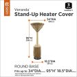 Venrey  Veranda Water-Resistant 34 Inch Round Stand-Up Patio Heater Cover Fashion