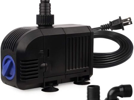 FREESEA Submersible Pond Water Pump: 400 GPH 25W Ultra Quiet Adjustable Outdoor Fountain Pump with 5ft Power Cord for Aquarium | Fish Tank | pool | Garden Waterfall | Hydroponic Online now