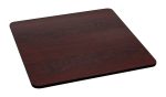 Reversible Laminate Table Top Finish: Black Mahogany, Size: 36  Square Cheap