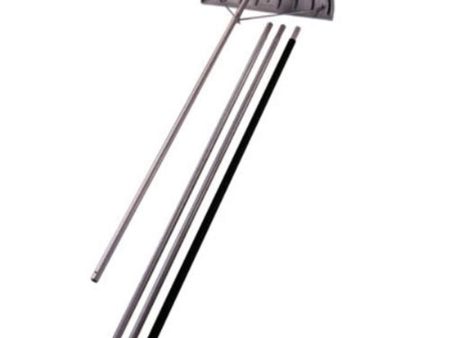 Suncast 24  Adjustable Roof Rake with 20  Resin Handle - Durable Multi -tool Rake with No Stick Blade Great for Snow, Leaves, Debris Removal - Easy to Use For Sale