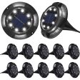 K.E.J. Solar Ground Lights 12 Led Garden Lights Solar Powered Disk Lights Waterproof In-Ground Outdoor Landscape Lighting for Patio Pathway Lawn Yard Deck Driveway Walkway (12 Pack) Hot on Sale