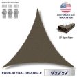 Windscreen4less 8  x 8  x 8  Triangle Sun Shade Sail - Beige Durable UV Shelter Canopy for Patio Outdoor Backyard - Custom Size Available Fashion