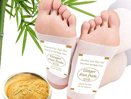 YTF TEWEAE  Foot Pads - (60Pads) Ginger Foot Pads for Better Sleep and Anti-Stress Relief, Pure Natural Bamboo Vinegar and Ginger Powder Premium Ingredients Combination for Foot and Body Care. Online now