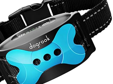 ZNFSZ TOTIE DogRook Rechargeable Dog Bark Collar - Humane, No Shock Barking Collar - w 2 Vibration & Beep - S, M, L Dogs Breeds Training - No Remote - 11-110 lbs Hot on Sale