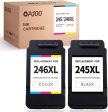 OA100 Remanufactured Ink Cartridges Replacement for Canon PG-245XL CL-246XL 245 246 XL for Pixma MX492 MX490 MG2522 TS3122 MG2520 MG3022 TS202 MG2922 MG2920 TS3020 IP2820 (1 Black, 1 Tri-Color) Online Hot Sale