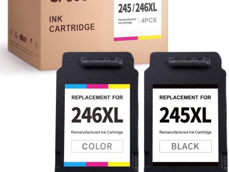 OA100 Remanufactured Ink Cartridges Replacement for Canon PG-245XL CL-246XL 245 246 XL for Pixma MX492 MX490 MG2522 TS3122 MG2520 MG3022 TS202 MG2922 MG2920 TS3020 IP2820 (1 Black, 1 Tri-Color) Online Hot Sale