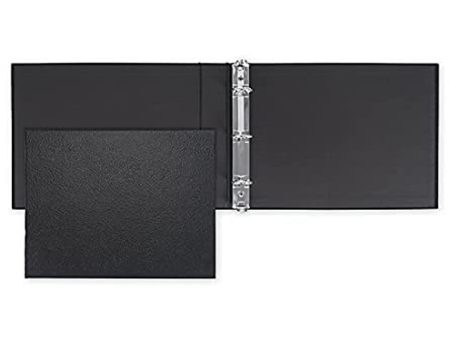 Abc Check Printing ABC Check Binder for End-Stub Deskbook Checks - Three 3 on a Page Business Check Binder - 3 Ring Sleek Design - Durable - High Capacity Storage - 11 1 4 x 9 (Black) Cheap