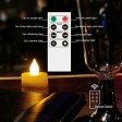 QIDEA Waterproof Outdoor Flameless LED Candles - with Remote and Timer Realistic Flickering Battery Operated Electric Plastic Resin Pillar Candles for Christmas Decoration 3-Pack 3”x6” Discount