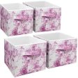 Sorbus Cube Storage Bins Cube Foldable Fabric Basket Bin Box Shelves Cubby Cloth Organizer - Great for Kids Nursery Closet Shelf, Playroom, Home Organization, 4-Pack (Black) Online now